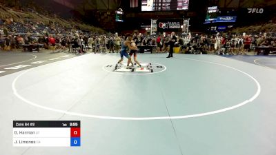 132 lbs Cons 64 #2 - Glade Harman, UT vs Jose Limones, CA