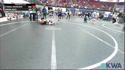 76 lbs 3rd Place - Kyndall Nicholson, Mustang vs Ezekiel Boyd, Harrah