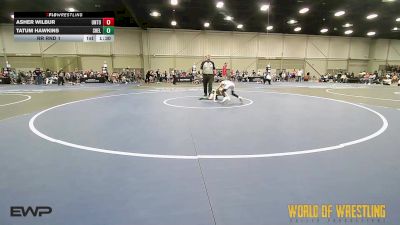 55 lbs Rr Rnd 1 - Asher Wilbur, Untouchables 9U vs Tatum Hawkins, Shelton Wrestling Academy 9U