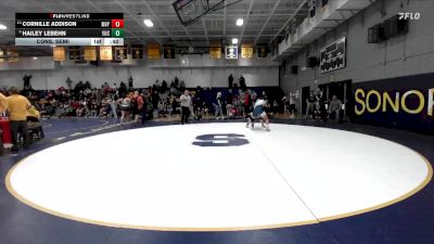 155 lbs Cons. Semi - Hailey Lebehn, Yucaipa vs Cornille Addison, Murrieta Valley