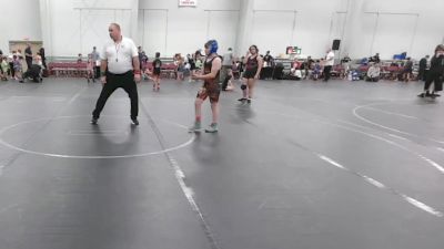 96 lbs Round 3 (8 Team) - Kaedrick Brown, CTWHALE Blue vs Maya Jaworski, Mat Assassins Red