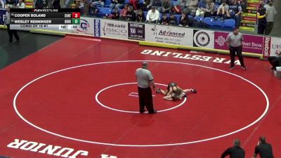 89 lbs Consi Of 16 #1 - Cooper Boland, Central York vs Wesley Renninger, Berks Catholic
