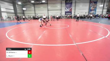 145 lbs Consi Of 32 #1 - Breck Williams, AZ vs Logan Munn, NY