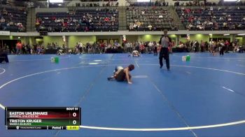 65 lbs Cons. Round 3 - Triston Kruger, Waseca Bluejays vs Easton Uhlenhake, Immortal Athletics WC