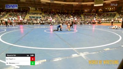 73 lbs Round Of 64 - Quintin Faull, RedWave Wrestling vs Weston Bezeau, Unaffiliated