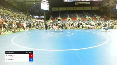 220 lbs Cons 32 #1 - Brogan Hardy, Oklahoma vs Rocky Files, New York