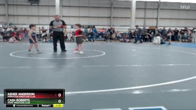 54 lbs Round 3 - Cash Roberts, Hawk Wrestling Club vs Asher Anderson, Middleton Wrestling Club