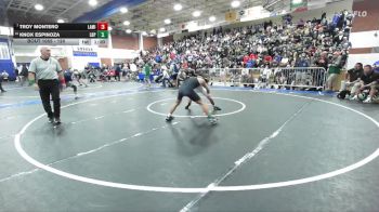 120 lbs Champ. Round 4 - Troy Montero, La Mirada vs Knox Espinoza, LB Poly