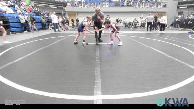 64 lbs Rr Rnd 3 - Oakley Blood, Watonga Youth Wrestling vs Jonah Dinger, Ponca City Wildcat Wrestling