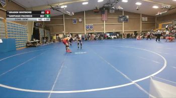 141 lbs Cons. Semi - Santiago Pacheco, Westcliff vs Braden Whitmore, Arizona Christian University