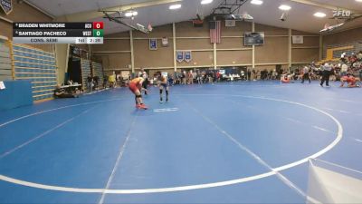 141 lbs Cons. Semi - Santiago Pacheco, Westcliff vs Braden Whitmore, Arizona Christian University