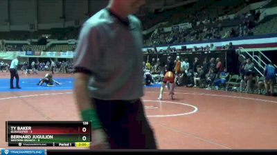 126 lbs Quarterfinals (8 Team) - Ty Baker, Gloucester vs Bernard Jugulion, Western Branch