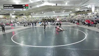 132 lbs Semis & 1st Wb (8 Team) - Kiivon Butler, Tullahoma High School vs Hunter Poe, Signal Mountain High School
