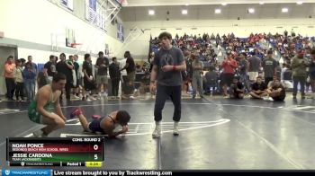 182 lbs Cons. Round 2 - Jessie Cardona, Team Jackrabbits vs Noah Ponce, Redondo Beach High School Wres