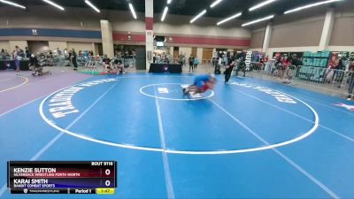 102 lbs Round 5 - Kenzie Sutton, Silverback Wrestling Forth Worth vs Karai Smith, Bandit Combat Sports