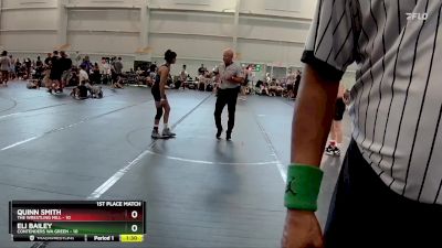 92 lbs Finals (2 Team) - Eli Bailey, Contenders WA Green vs Quinn Smith, The Wrestling Mill