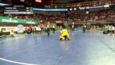 3A-285 lbs Champ. Round 1 - Andrew Hine, Waukee vs Charles Sloan, Ankeny Centennial