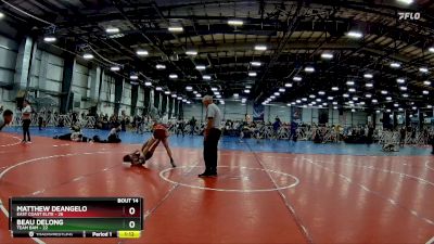 110 lbs Rd# 7- 10:45am Saturday Final Pool - Beau Delong, Team BAM vs Matthew DeAngelo, East Coast Elite