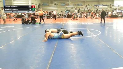 195 lbs Rr Rnd 1 - Logan Holmes, Doughboy Black - HSB vs Bradyn Linder, LAW Red - HSB