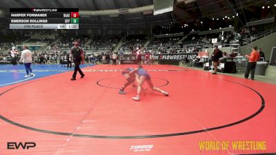 94 lbs 5th Place - Harper Formanek, Black Fox Wrestling Academy vs Emerson Rollings, Tulsa Blue T Panthers