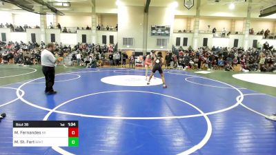 126 lbs Round Of 32 - Matthew Fernandes, Bridgewater-Raynham vs Malachi St. Fort, Brockton