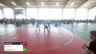 66 lbs Consolation - Noah Lopez, Top Rank vs Joshua Gustafson, NM Outlaws