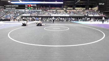 285 lbs Champ. Round 1 - Tanner Geist, Hays HS vs Landyn Bafford, Tecumseh-Shawnee Heights HS