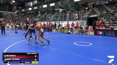 149 lbs Cons. Round 3 - Luke Banas, IL vs Hubert Szymko, CT