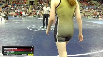 130 lbs Quarterfinal - Julia Araujo, W2-Bismarck vs Anna-jeanne Hoselton, E3-Fargo