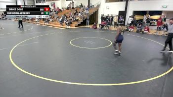 157 lbs Cons. Semi - Bryce Doss, Unattached-Indianapolis vs Christian Arberry, Marian