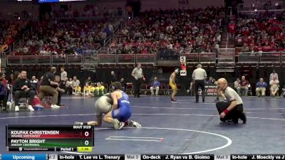 3A-120 lbs Champ. Round 2 - Koufax Christensen, Waukee Northwest vs Payton Bright, Ankeny Centennial