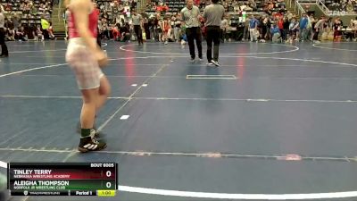 91 lbs Quarterfinal - Tinley Terry, Nebraska Wrestling Academy vs Aleigha Thompson, Norfolk Jr Wrestling Club