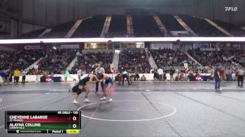 120 lbs Champ. Round 1 - Alayna Collins, Cherryvale vs Cheyenne LaBarge, St. Francis