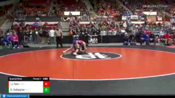 132 lbs Quarterfinal - Jaden Ney, Russell vs Gracie Gallagher, Holton