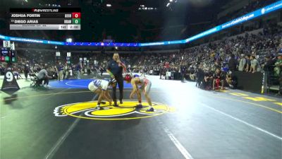 132 lbs Round Of 32 - Joshua Fortin, George Washington (SF) vs Diego Arias, Brawley (SD)
