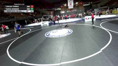 69 lbs Cons. Semis - Surya Johnson, RBWC (Rancho Bernardo Wrestling Club) vs Leeliah Torres, Crusader Wrestling
