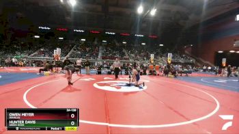 3A-138 lbs Cons. Round 2 - Hunter Davis, Green River vs Owen Meyer, Douglas