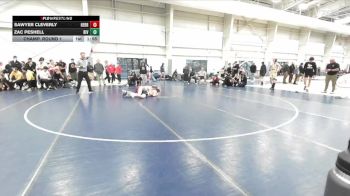 132 lbs Champ. Round 1 - Zac Peshell, Riverton vs Sawyer Cleverly, Herriman