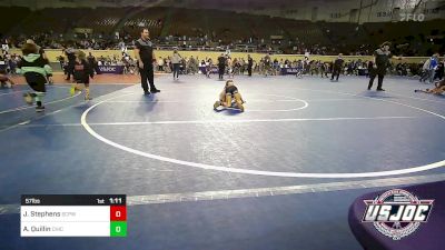 57 lbs Final - Jolee Stephens, South Central Punisher Wrestling Club vs Alicen Quillin, Chickasha Youth Wrestling