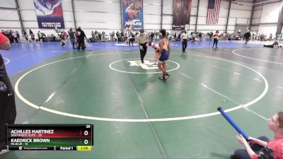 84 lbs Rd# 5- 3:45pm Friday Final Pool - Kaedrick Brown, PA Blue vs Achilles Martinez, SouthWest Elite