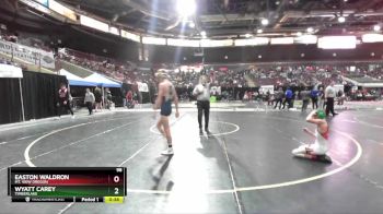 98 lbs Cons. Round 3 - Wyatt Carey, Timberlake vs Easton Waldron, Mt. View Oregon