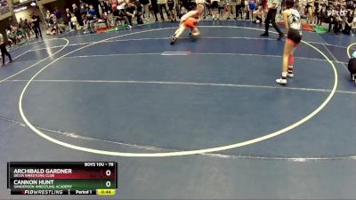 78 lbs Cons. Round 4 - Archibald Gardner, Delta Wrestling Club vs Cannon Hunt, Sanderson Wrestling Academy