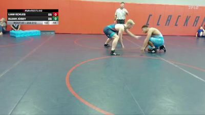 204-212 lbs Round 2 - Liam Eckles, Unattached vs Elijah Josey, Unattached