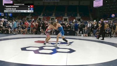 138 lbs Champ. Rd Of 64 - Mason Whitney, Pennsylvania vs Austin Ellis, Utah