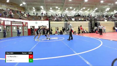 142-156 lbs Consolation Bracket - Victor Mancilla, Lawrence Central vs John Lian, Perry Meridian