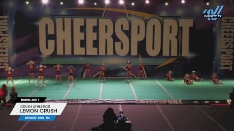 Crush Athletics - Lemon Crush [2023 L1 Mini - D2 Day 1] 2023 CHEERSPORT Cartersville Classic