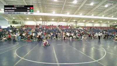 50-55 lbs Cons. Round 3 - Hannah Smith, Sanderson Wrestling Academy vs Ava Paraso, Charger Wrestling Club