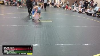 49 lbs Round 6 (8 Team) - Calvin Huhn, Contenders WA Blue vs Cody Brown, Contenders WA Green