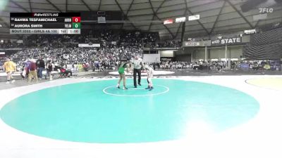 Girls 4A 100 lbs Cons. Round 1 - Rahwa Tesfamichael, Auburn (Girls) vs Aurora Smith, Yelm (Girls)