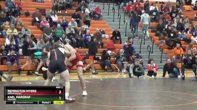 165 lbs Semifinal - Remington Myers, Indian Valley vs Kael Margraf, Mohawk